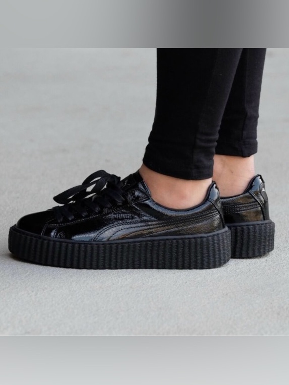 PUMA x FENTY creeper wrinkled patent sneakers - Picture 2 of 10